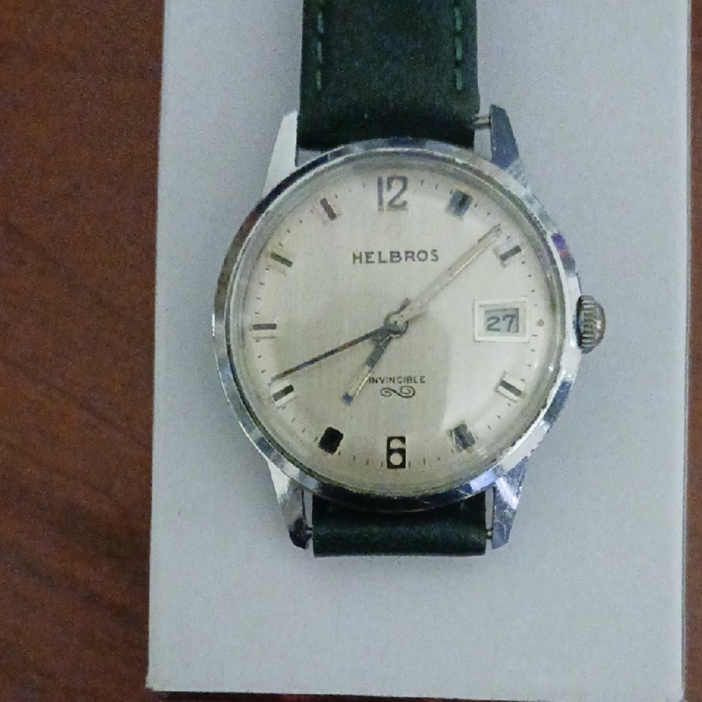 Silver and Black Men's Watch